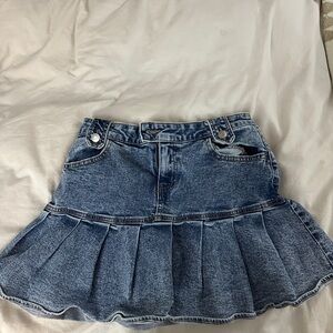 Wild Fable Blue Denim Mini Skirt